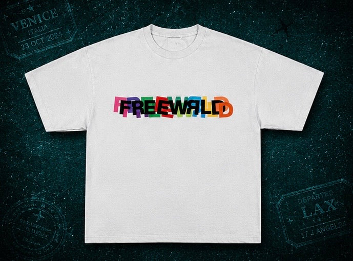 'VISA STAMP' TEE WHITE